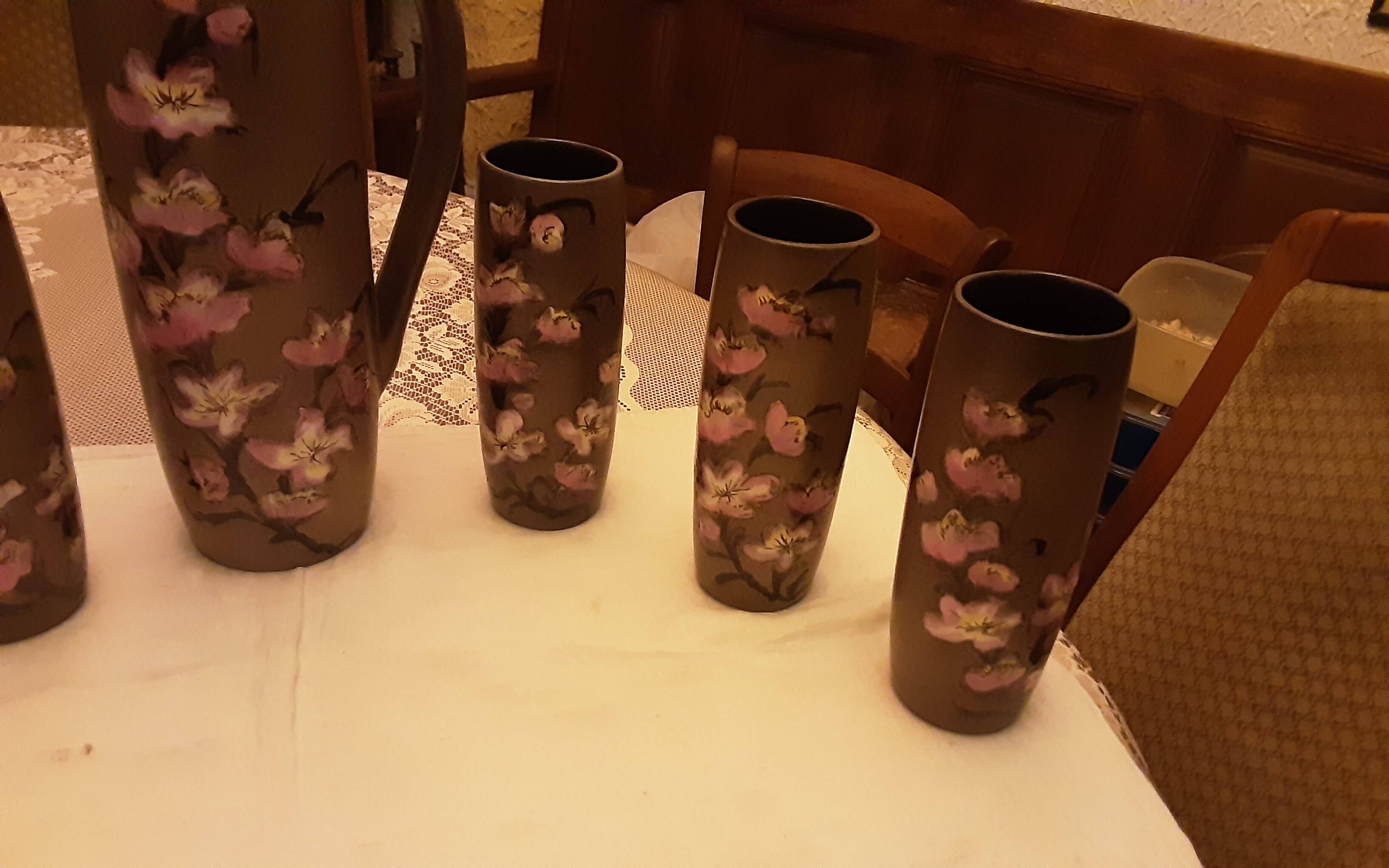 Service a ceramic orangeade Vallauris Masarra Maby Jo's