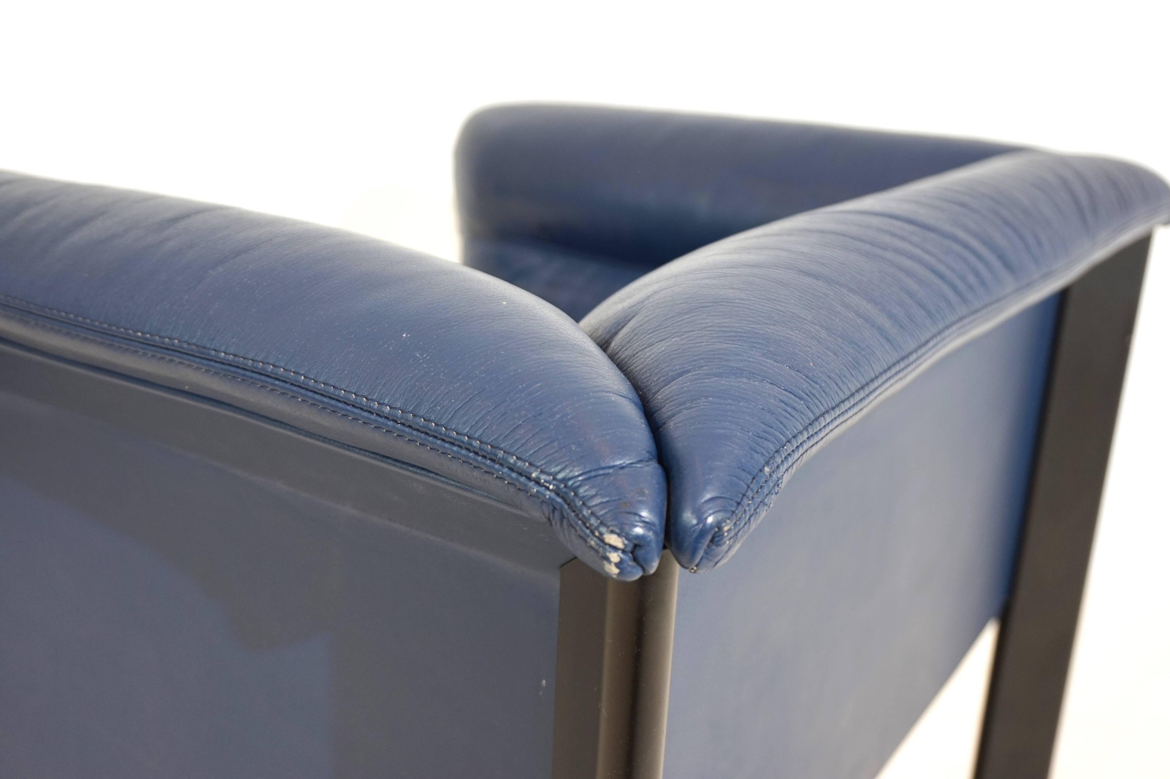Fauteuil en cuir Poltrona Frau Interlude de Marco Zanuso