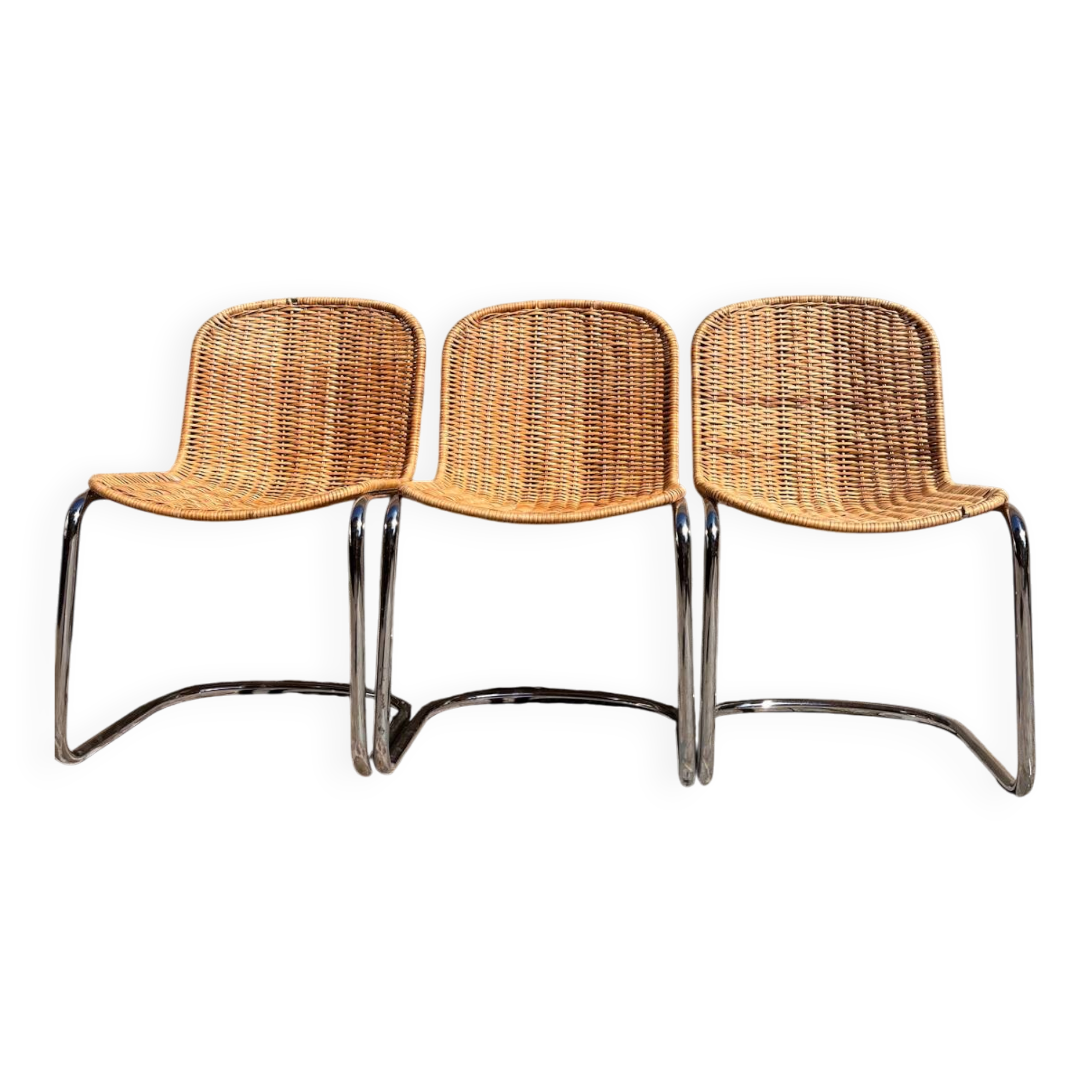 Italian rattan chair from the 1970s