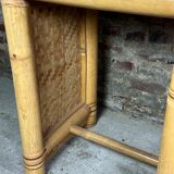 Vintage bamboo dressing table 1970