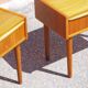 Pair of 2 Danish vintage nightstands from 1960s
