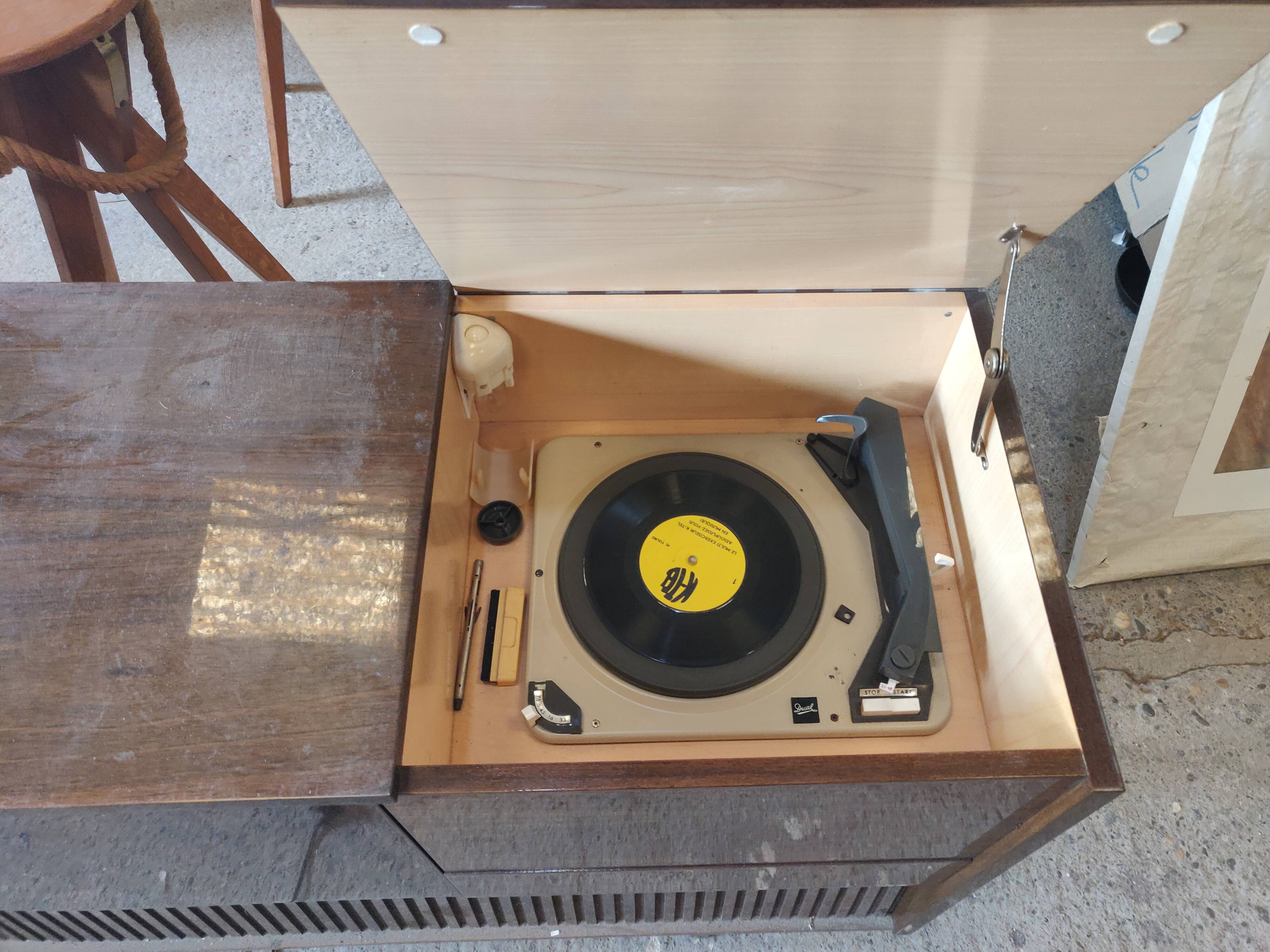 Loewe Ofta sideboard hifi radio record player 60s