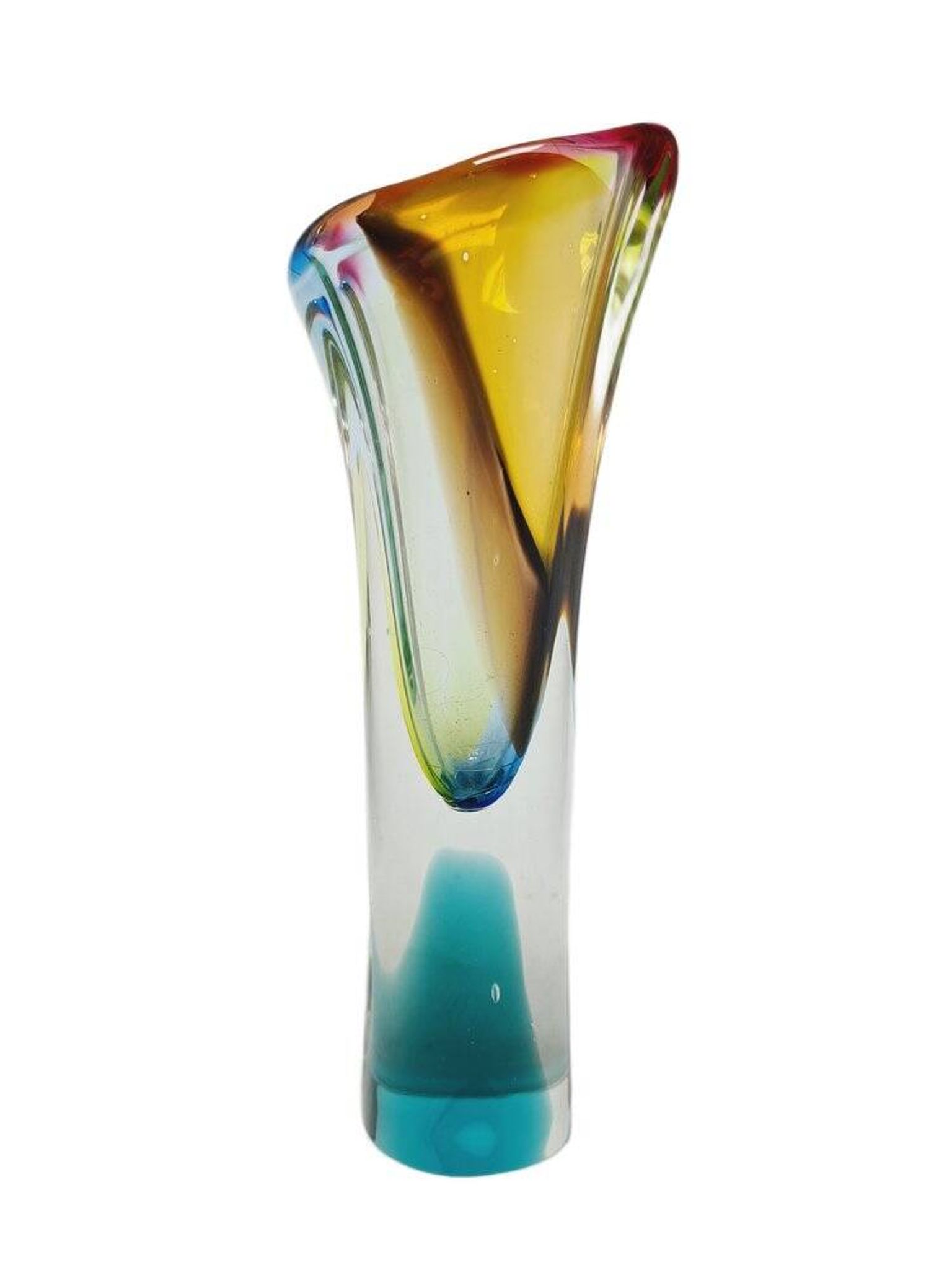 Vase by J. Hospodka for Chribska Glassworks, Czechoslovakia, 1960s