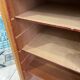 1960s office filing cabinet with curtains