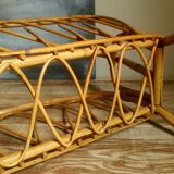 Rattan magazine holder 50s