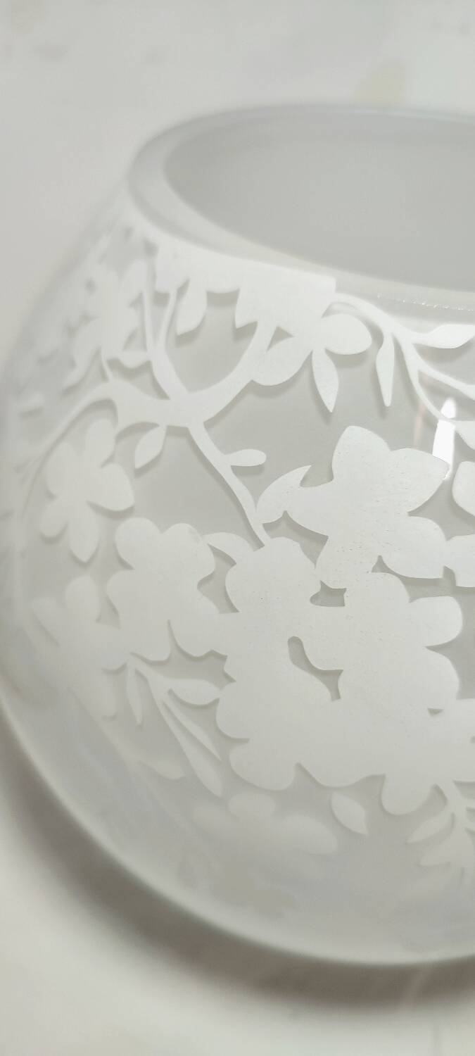 Par de lámparas de cristal. España, 1990s.