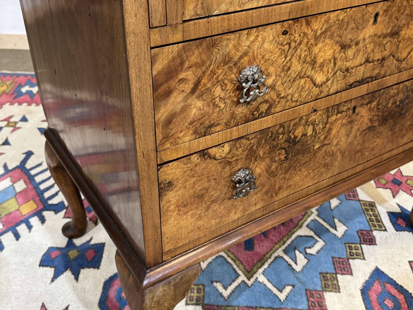 Scriban in English with a walnut finish from the 1930s.