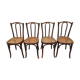 Series 4 chairs Bistro wood curved Fischel