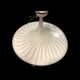 Italian black & white murano glass light pendant