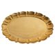 Hollywood Regency Large Oval Brass Tray by Firma Lars Holmström, Sweden 1940's