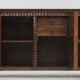 Spanish brutalist sideboard room divider solid walnut wood 1960s