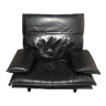 Fauteuil cuir noir