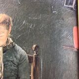 Reproduction of Fritz von Uhde's cat reader