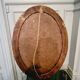 Large oval gold mirror beveled mirror