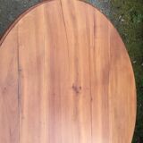 Table ovale ancienne en cerisier pieds parapluie
