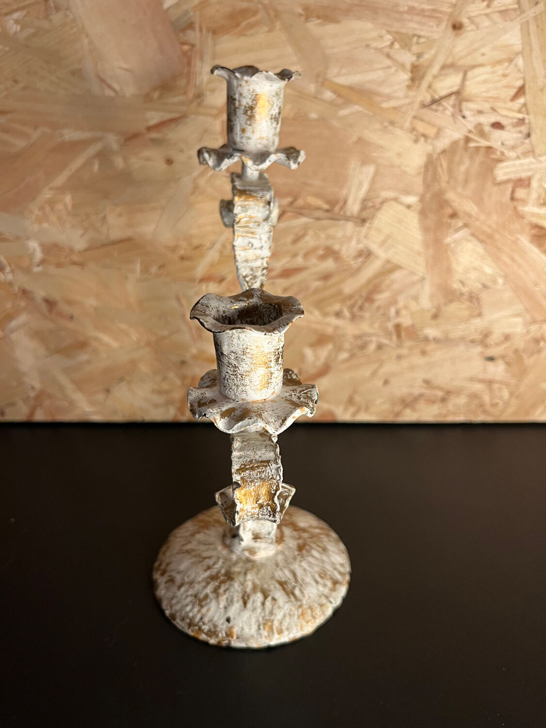 Metal candle holder