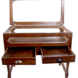 Showcase - display - antique Burmese teak jeweller's console