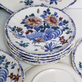 Gien tableware service with Rooster decoration.