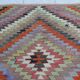 Vintage Turkish kilim, handwoven, 100x120 cm.