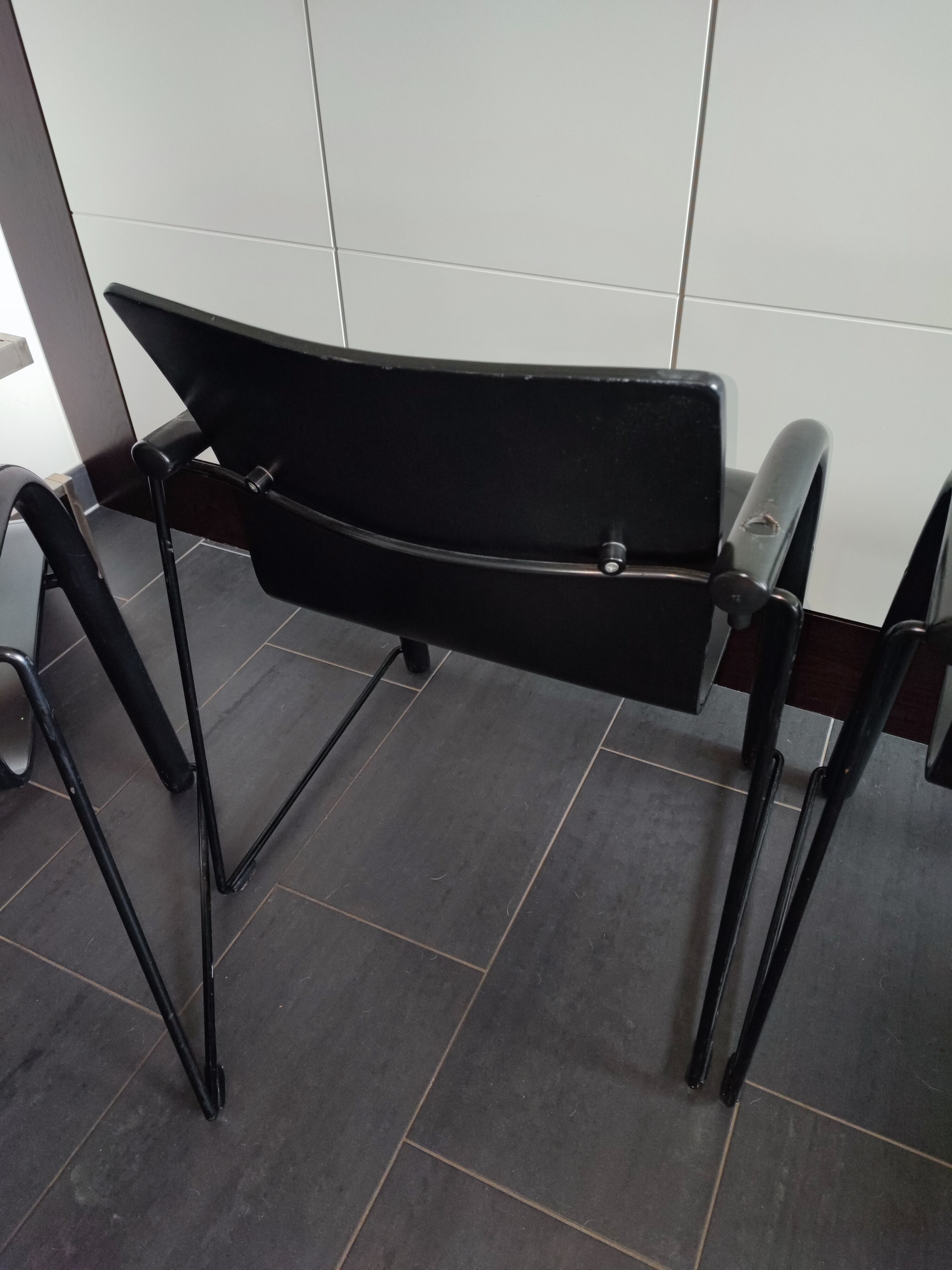 Thonet S320 black chairs