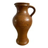 Vintage pyrite and glazed stoneware pitcher
