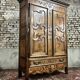 Wardrobe in walnut and burr walnut from louis xv xviii eme century
