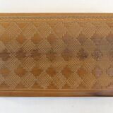 Old carved wooden box