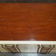 Commode Ralph Lauren Modern Hollywood cuir et bois