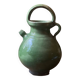 Green glazed earthenware jar