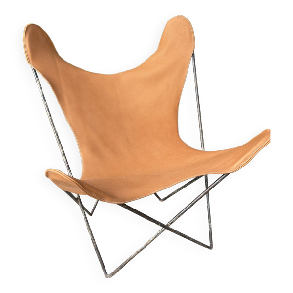 Fauteuil AA Butterfly pour Airborne 1950 en cuir