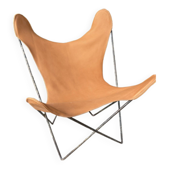 AA Butterfly armchair for Airborne 1950 in leather