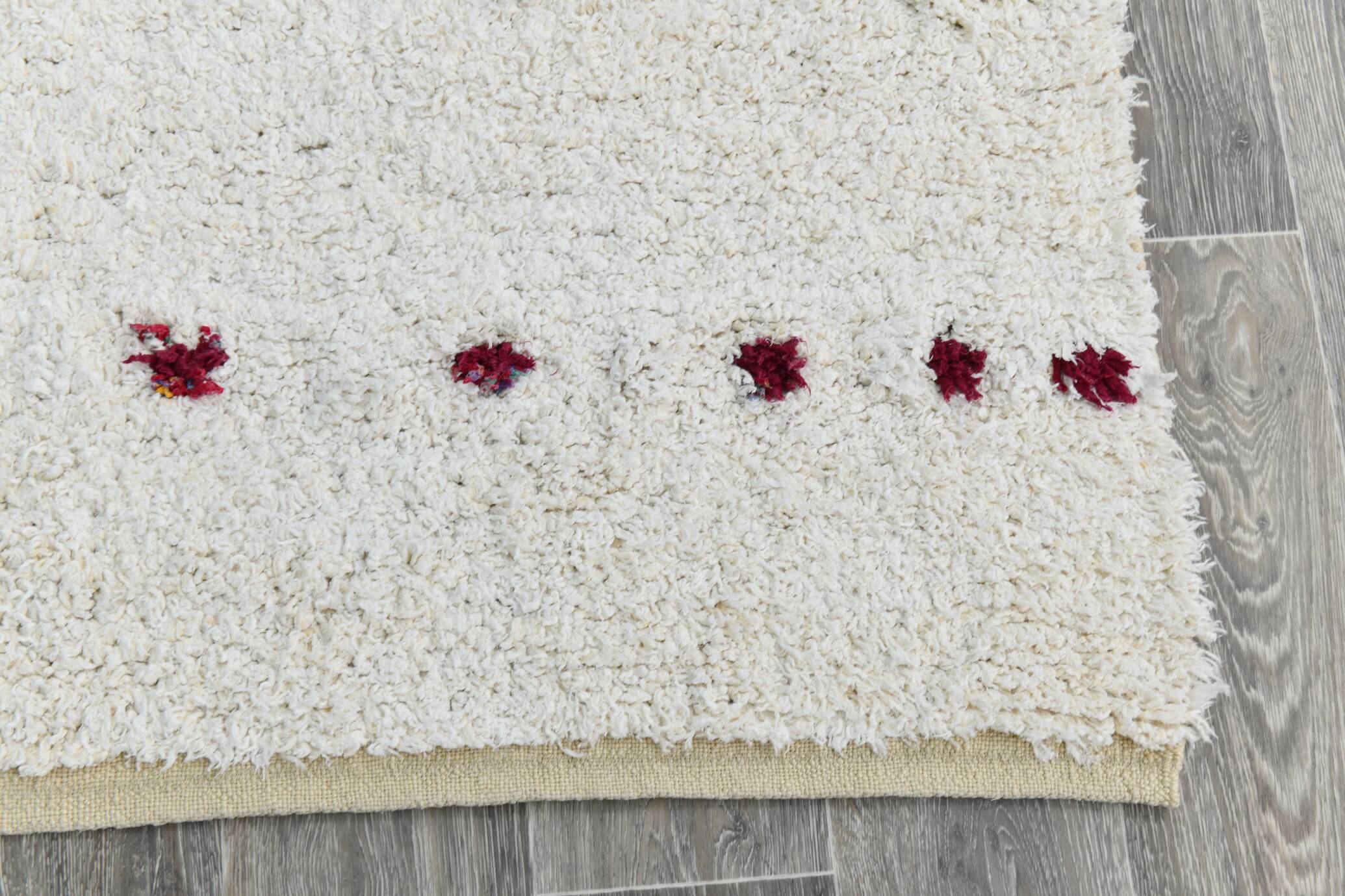 6x9 Off White Contemporary Vintage Rug, 198x277Cm