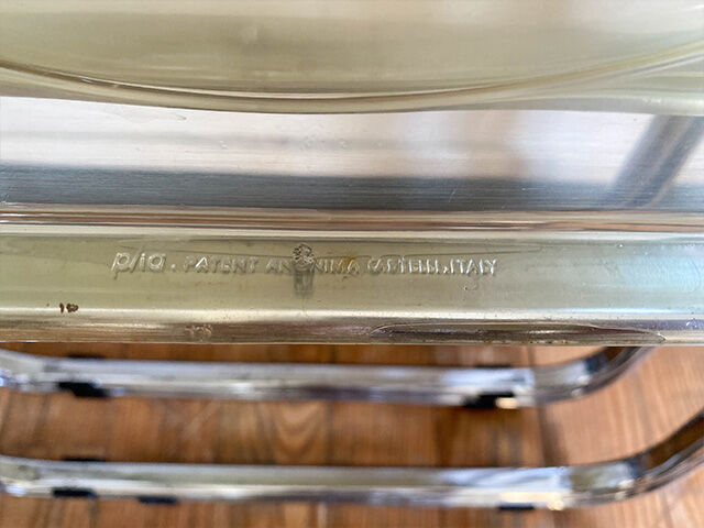 Four Plia folding chairs by Giancarlo Piretti edited by Castelli