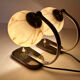 Pair of bauhaus art deco lamps 30s