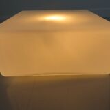 Square ceiling in 1960s white opaline