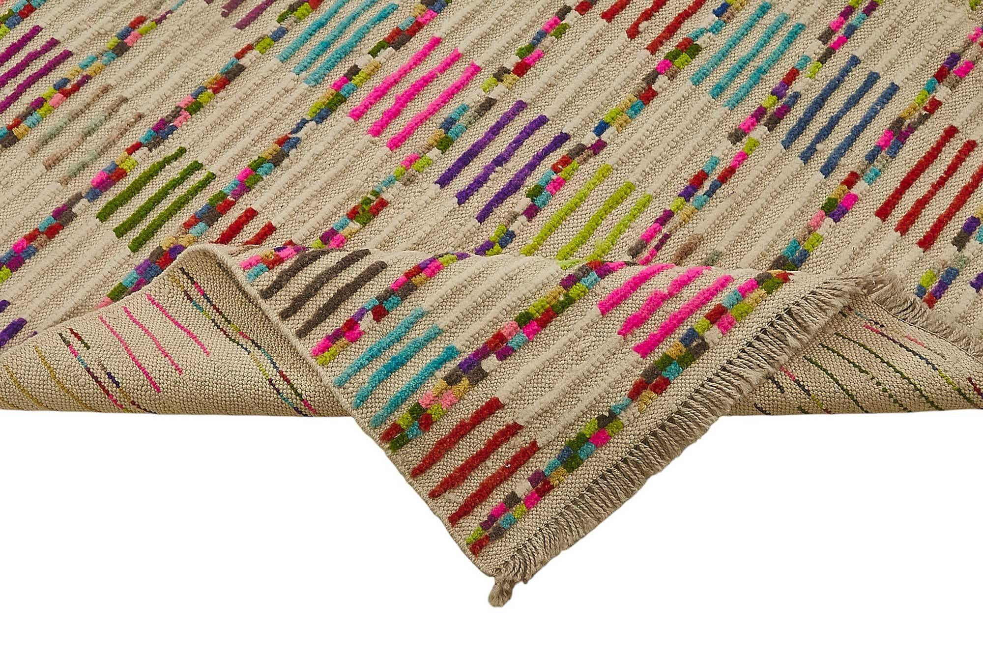 Handwoven Turkish Recycled Boho Rug 215 cm x 348 cm