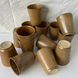 14 vintage sandstone cups