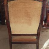 Ochre Voltaire armchair