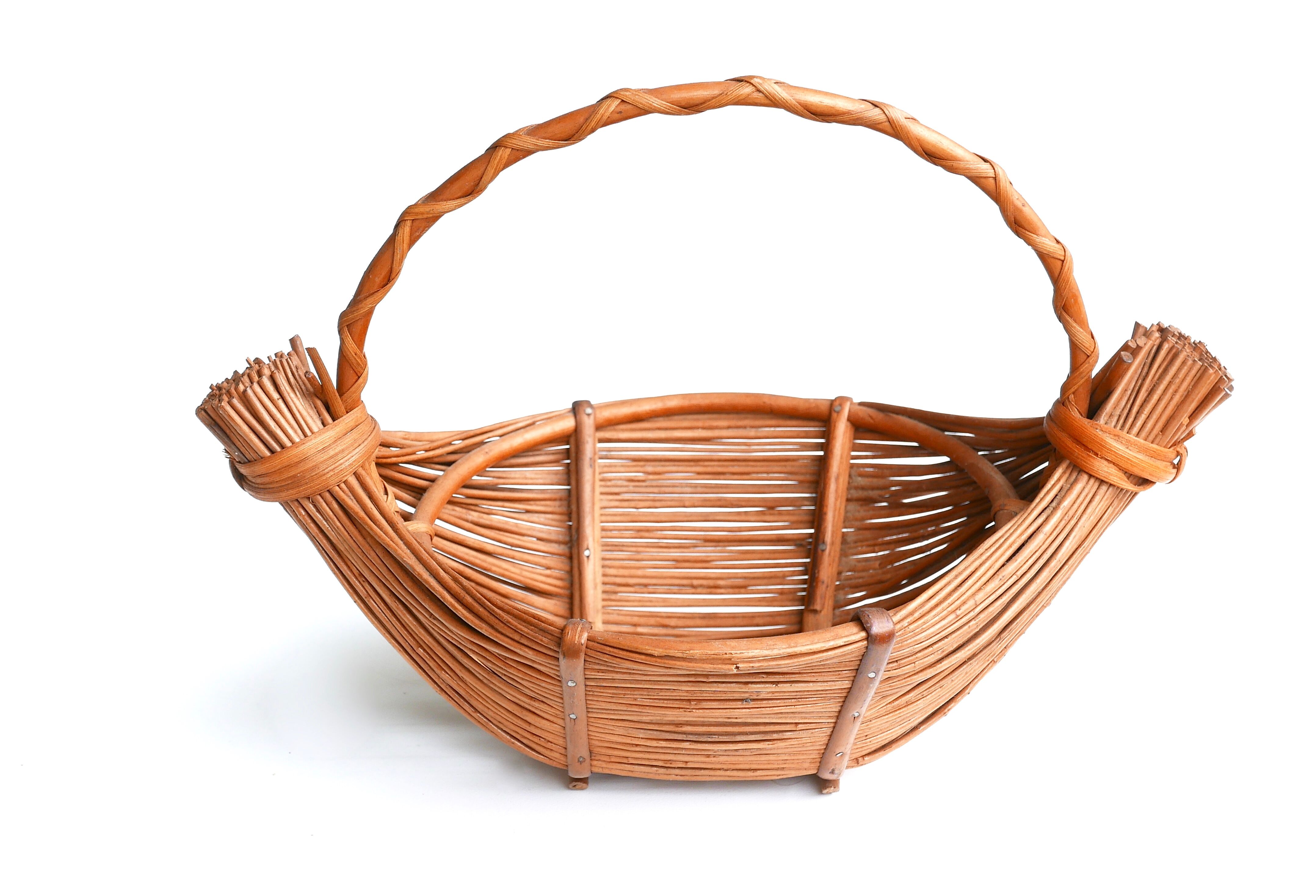 Wicker fruit basket, 60s