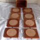 Vintage wooden and cork coaster set with decorative box