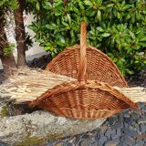 Wicker wood basket