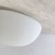 Half moon wall light ceiling light 24 cm matt white 1960 1970 LAMP-7456