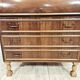 Walnut cylinder-roll-top secretary desk, 1970s.