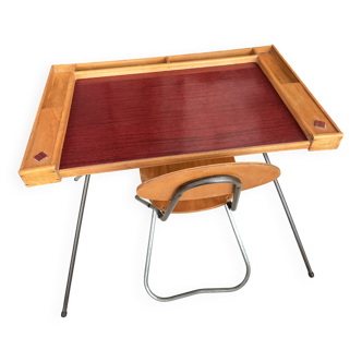 Vintage children's desk and chair set