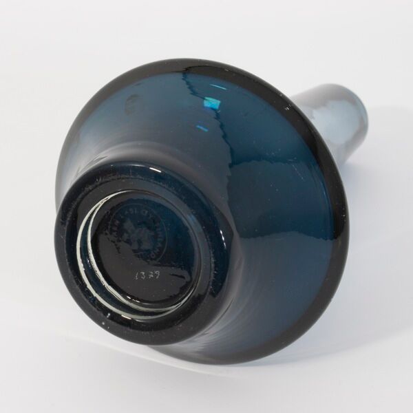 Vintage Blue Vase Erkkitapio Siiroinen Riihimäen Lasi