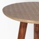 Aura Brass Clad Side Table: Handmade Bronze Accent Table