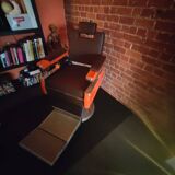 Vintage Elettra barber chair, 1970s