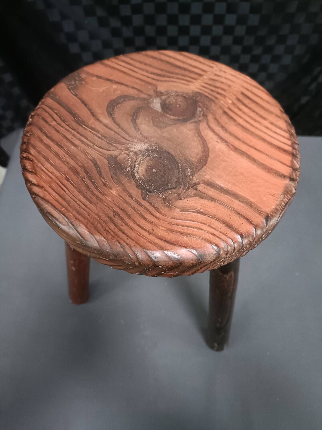 Vintage tripod stool