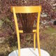 Set of 4 chairs wooden coffee multicore gold and black