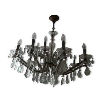 Old glass chandelier